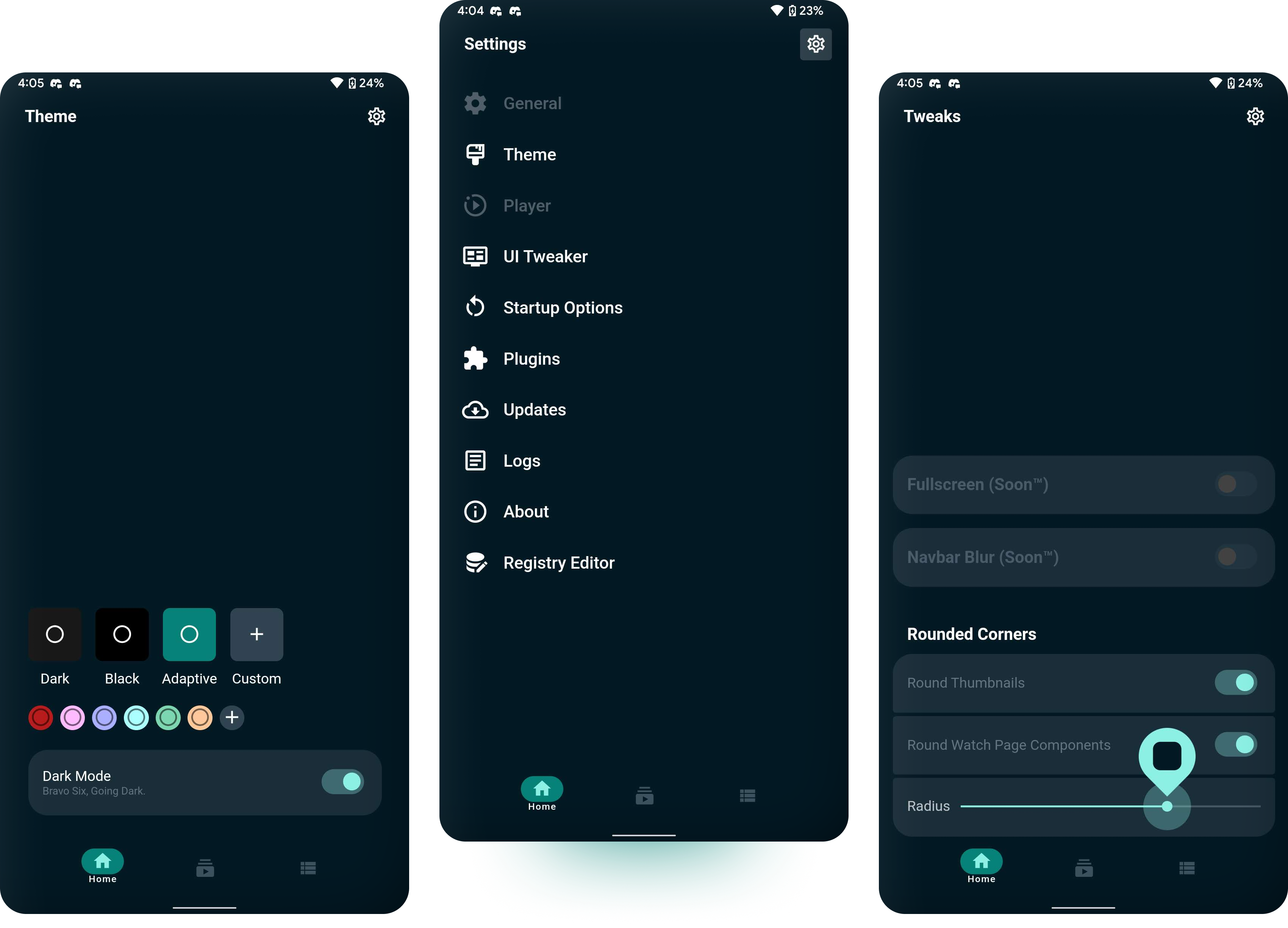 VueTube Settings