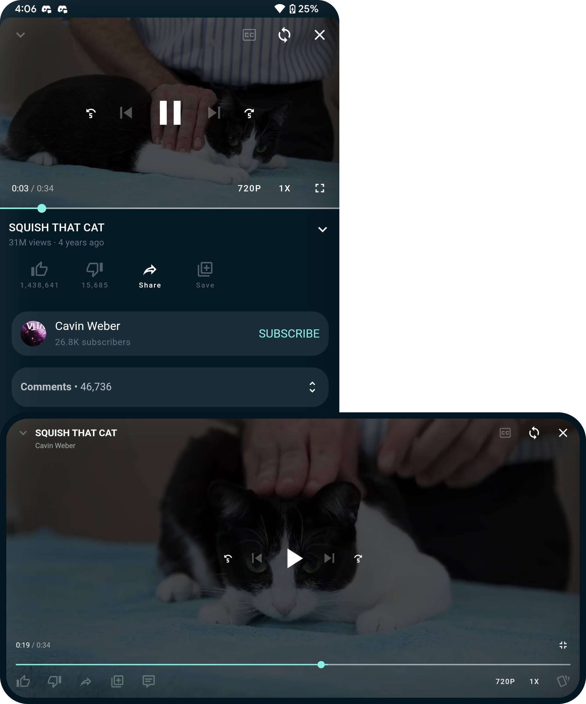 VueTube Watch